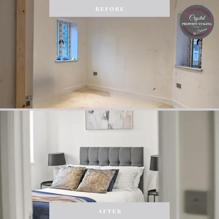 Ash grove hayes ub3 bedroom1 after home staging crystal property staging