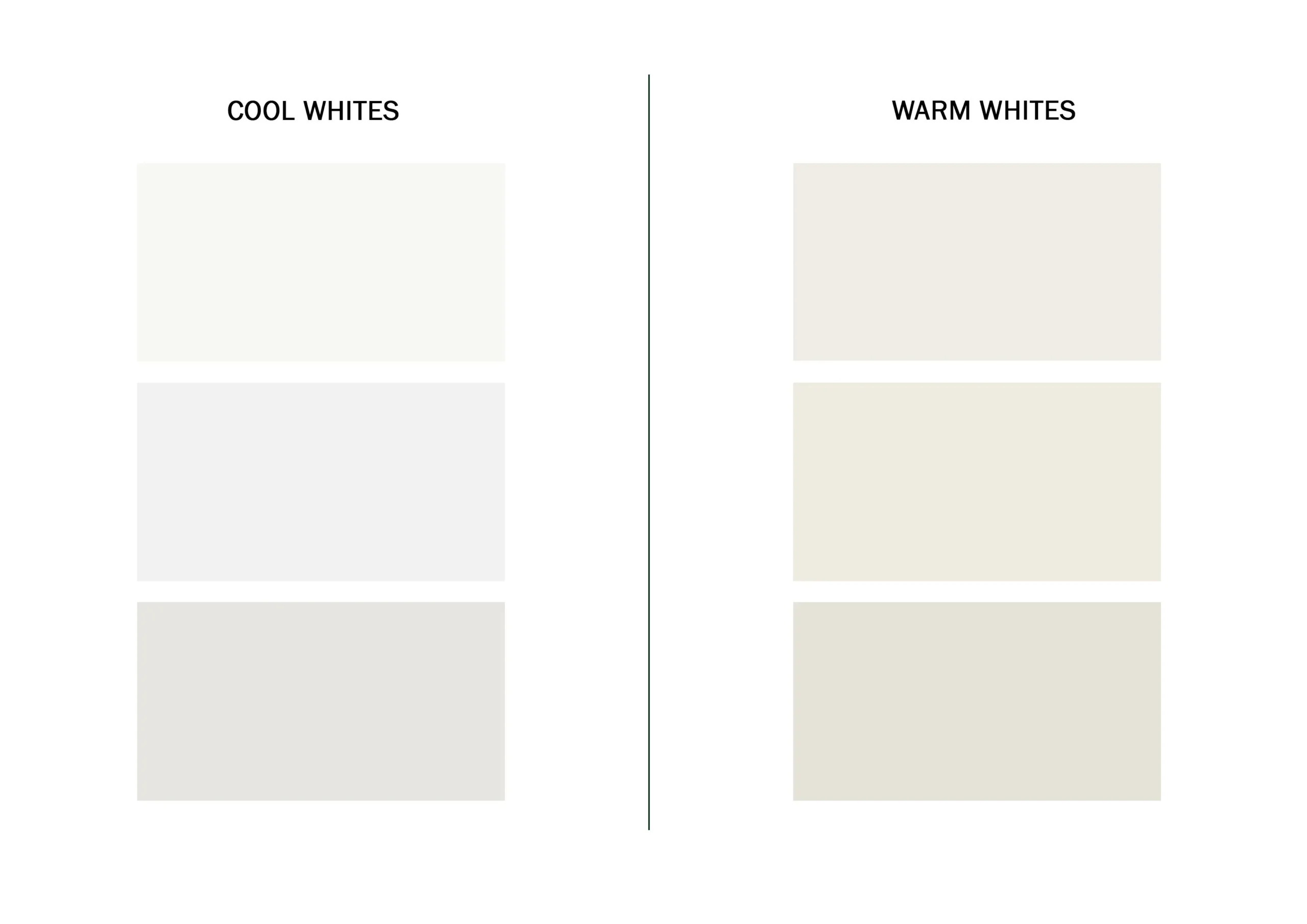 Cool warm whites