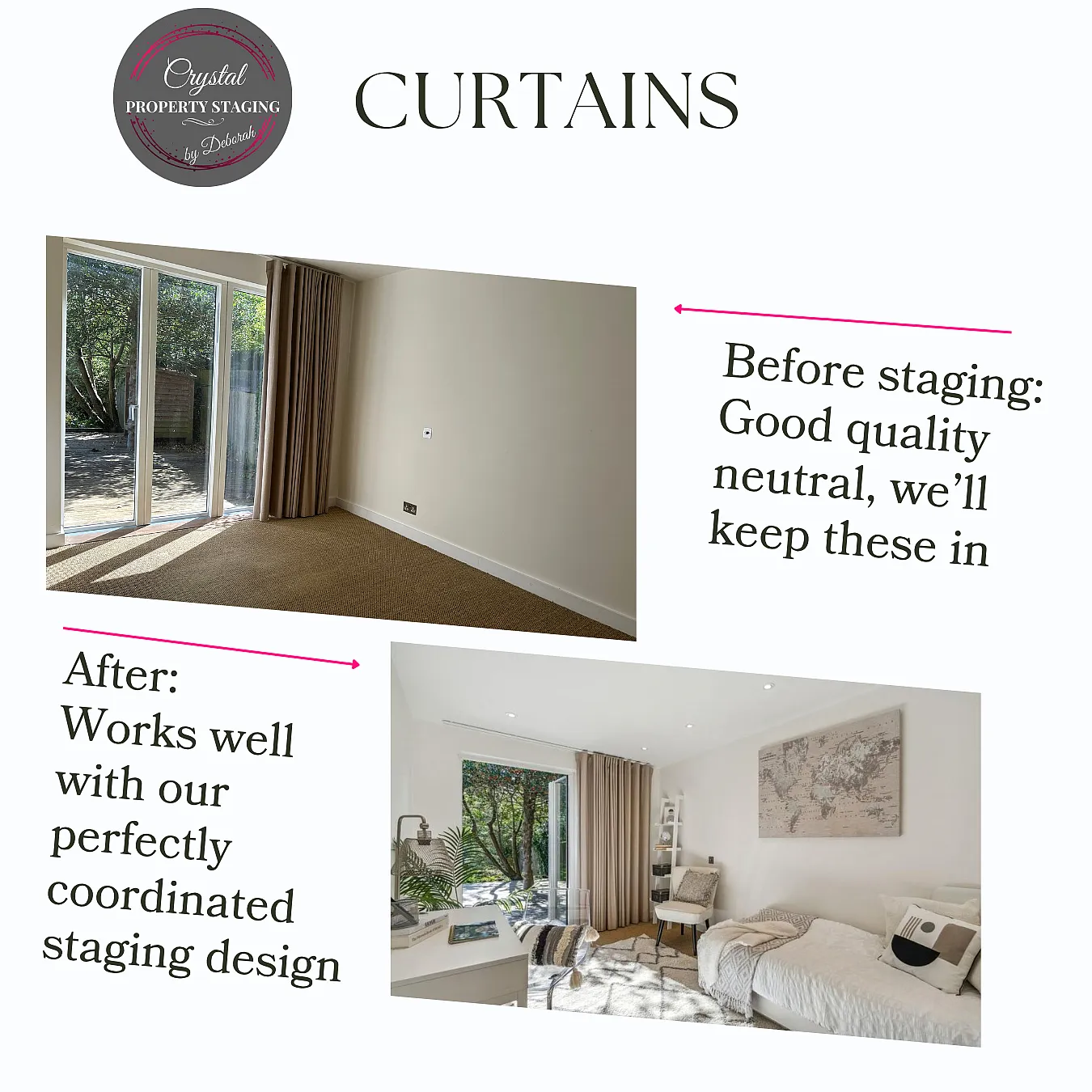 Curtains before & after in Oxfordshire